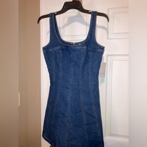 Love, Fire Blue Denim Dress